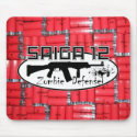 Saiga 12 - Zombie Defence Mouse Mat mousepads