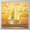 Sail Away My Little Boat Poster-Customise posters