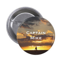 Sail boat at sunset button