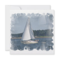 Sail Boat Bubbles Invitation