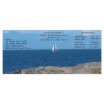Sail Boat in Deep Blue Water Wedding Programs rack cards
