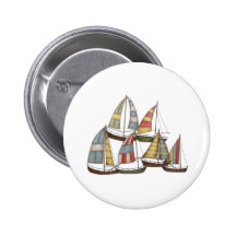 Sail Boats Pinback Button