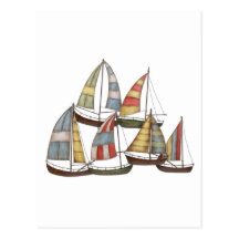 Sail Boats Postcard