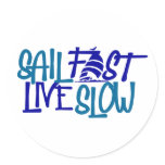 Sail Fast button stickers