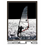 Sailboarding / windsurfing  men's tee t-shirts