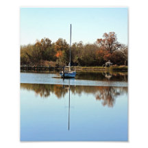 Sailboat and reflection photograph