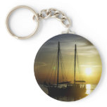 sailboat at sunset keychains