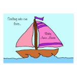 Sailboat Birth Announcement Card Business Card