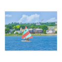 Sailboat on a Michigan Lake,  Nautical postcards
