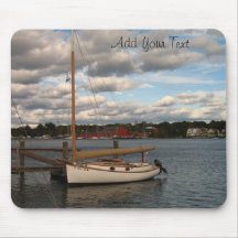 Sailboat on the Mystic River Mousepads