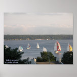 Sailboat Racing - Brockville Ontario Canada posters