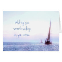 Sailboat Retirement Greeting Card