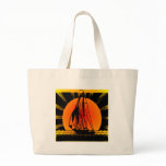 Sailboat Sailing At Sunset Bags