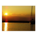 Sailboat Sunset Postcard