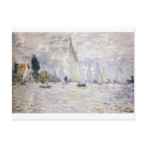 Sailboats - Claude Monet Postcard