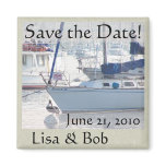 Sailboats Pelican Save the Date Magnet