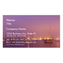 Sailboats Sunrises Morning Business Card