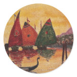 Sailboats Vignette Vintage Birthday