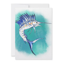Sailfish in Watercolor