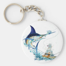 Sailfish Takes the Bait Key Chain