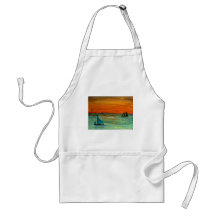 Sailing at sunset apron