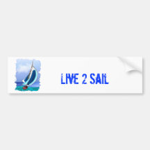 Sailing Away Bumper Stickers