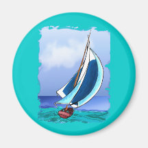 Sailing Away Fridge Magnet