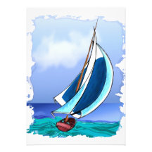 Sailing Away Personalised Invite