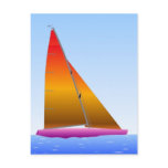 Sailing Boat - Voilier Post Card