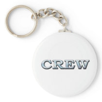 Sailing Crew Text  Illustration Keychain