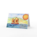 Sailing Greeting Card