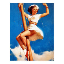 Sailing Pin-Up Post Cards