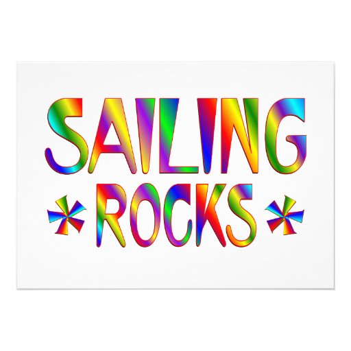 Sailing Rocks Personalized Announcement