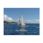 Sailing, save the date!  Wedding products postcards