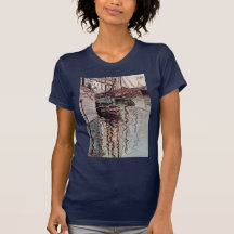 Sailing Ships In The Wave-Agitated Water T-shirts