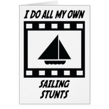 Sailing Stunts Greeting Card