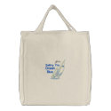 Sailing The Ocean Blue Embroidered Bag embroidered bags