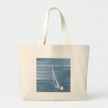 Sailing Wind Design Jumbo Tote Canvas Bag