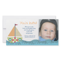 Sailor Boy Birthday Party Invitation Photocard