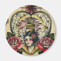 sailor girl fridge magnets