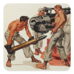 Sailor Hunks Loading the Big Gun stickers