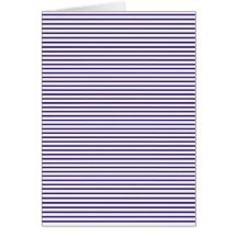 Sailor Stripes - Navy Blue and White Greeting Card
