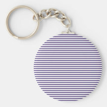 Sailor Stripes - Navy Blue and White Key Chain