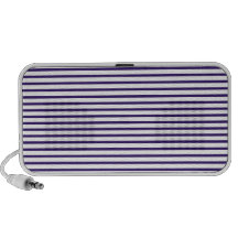 Sailor Stripes - Navy Blue and White PC Speakers