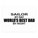 Sailor - World's Best Dad by Night Post Cards
