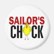 Sailor's Chick Fridge Magnets