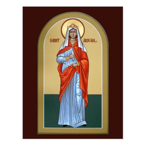 Saint Abigail Prayer Card Postcards