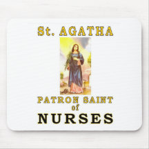 SAINT AGATHA MOUSE PADS