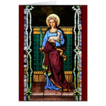 Saint Agnes (Agnes of Rome) - Stained Glass Art cards