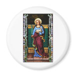 Saint Agnes (Agnes of Rome) - Stained Glass Art magnets